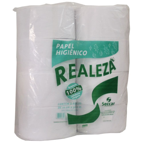 Papel higiênico rolão 100% celulose Realeza