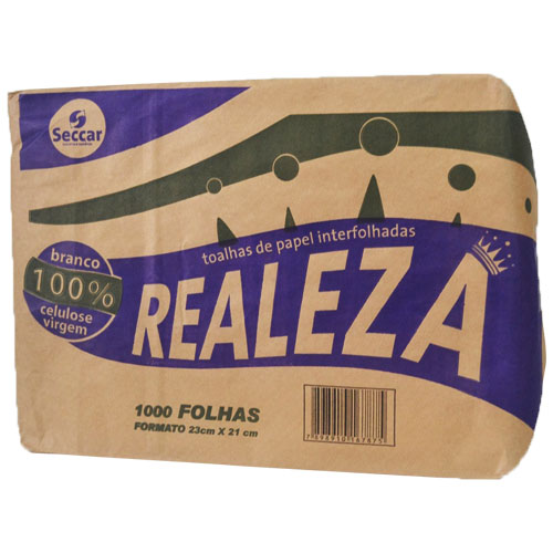 Papel toalha 100% celulose Realeza