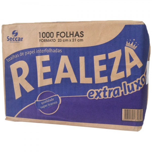 Papel Toalha Interfolhado Extra Luxo Realeza Produtos De Limpeza Wash