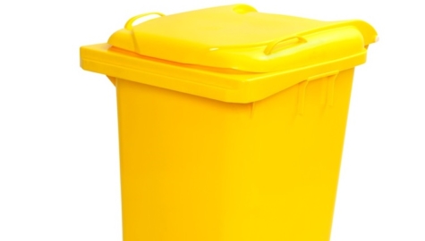 Lixeira  Plastica com Pedal 120 LTS – Amarela