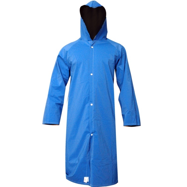Capa de Chuva PVC com Manga Azul