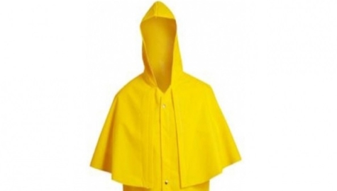 Capa de Chuva PVC Morcego Amarela Capa de Chuva PVC Morcego Amarela